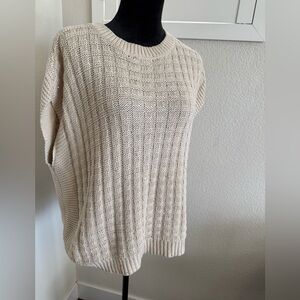 a.n.a Women's Beige Knit Sweater